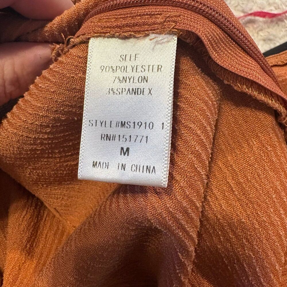 Altar-d-state Women's Size Medium Rust Brown Corduroy Front Slit Mini Skirt EUC - Picture 9 of 9